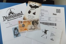 Banksy signed tenner for sale  DEVIZES