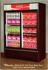 C1960s Store Display Adv. Cartão postal "VERDADEIRO merchandiser de caixa fria" Coca-Cola, usado comprar usado C1960s Store Display Adv. Cartão postal "VERDADEIRO merchandiser de caixa fria" Coca-Cola, usado comprar usado  Enviando para Brazil