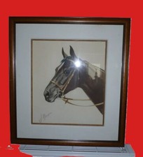 Lithographie cheval course d'occasion  Montsûrs