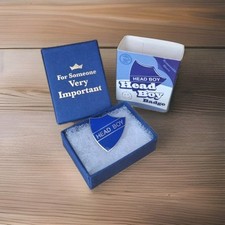 Blue enamel headboy for sale  SHEFFIELD