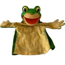 Boneco de mão Steiff Frog vintage década de 1960 verde + amarelo Alemanha cabeça de borracha RARO comprar usado  Enviando para Brazil