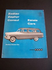 Folheto de carro vintage Zodiac Zephyr Consul Ford Estate comprar usado  Enviando para Brazil