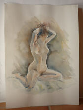 Aquarelle feminin modèle d'occasion  Éguilles