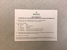 Card nota informativa usato  Italia