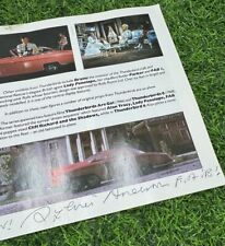 Hand signed thunderbirds for sale  KIRKCALDY