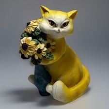 Cute resin cat for sale  Stem