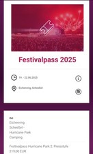 Festivalpässe hurricane park gebraucht kaufen  Bösel