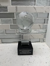Crystal globe podium for sale  Rockville