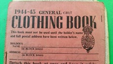 Ww2 clothing ration for sale  WALSALL