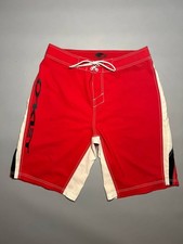 Usado, Shorts Oakley Y2K Surf Skate Board tamanho 34 colorblock vermelho preto branco retrô comprar usado  Enviando para Brazil