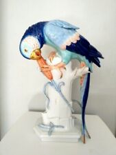 Drache Solingen Papagei mit Maiskolben 35 cm Manufaktur  2001  Sammler Neu Blau comprar usado  Enviando para Brazil