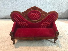 Red velvet settee for sale  Shakopee