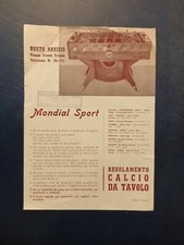 Regolamento calcio tavolo usato  Zelo Buon Persico