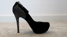 Black suede leather for sale  EPSOM