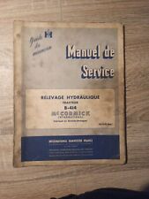 Manuel reparatiln tracteur d'occasion  Les Bordes