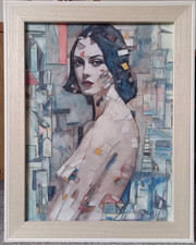 mixed media painting for sale  WIGAN