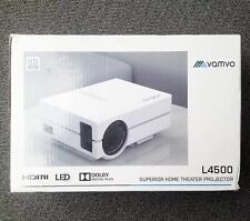 Projetor Portátil de Home Theater Vamvo 4500, Som Dolby, HDMI VGA RCA AV USB comprar usado  Enviando para Brazil