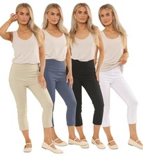 Usado, Calça Capri Bengaline Feminina 3/4 Cropped Calça Elástica Puxar Verão comprar usado  Enviando para Brazil