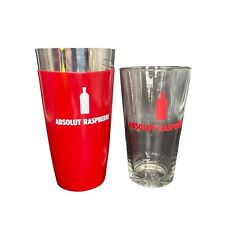 Vodka Absolut Raspberri Red Promo Coquetel Bebida Martini Shaker Copo tipo Pint comprar usado  Enviando para Brazil