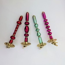 4 glitter glass candles for sale  Battle Creek