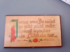 Handgefertigtes holzschild spr gebraucht kaufen  Deutschland