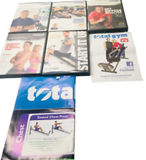 Usado, Total Gym Workout Ab Crunch 5 DVD Set Wall Chart Beginner Intermediate Advanced segunda mano  Embacar hacia Argentina