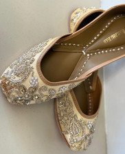 Punjabi jutti golden for sale  WOLVERHAMPTON
