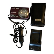 Câmera Nikon Coolpix S220 Ameixa 10MP com Bateria, Estojo, Carregador - Funcionamento Testado, usado comprar usado  Enviando para Brazil
