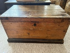 Antique chest trunk for sale  LEE-ON-THE-SOLENT