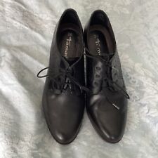 Black heeled brogues for sale  HULL