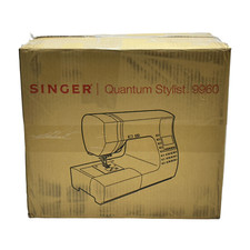 Máquina de costura Singer Quantum Stylist 9960 computadorizada e acolchoada branca aberta comprar usado  Enviando para Brazil