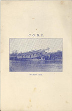 Usado, 1905 Ohio River Boat "CINCINNATI GYMNASIUM BOAT CLUB MENU" MUITO BOM ESTADO comprar usado  Enviando para Brazil