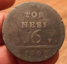 Moneta tornesi 1800 usato  Olbia