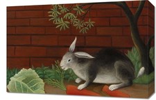 Obraz 60x40cm The Rabbit's Meal, Rousseau Vintage do Salonu na sprzedaż  PL