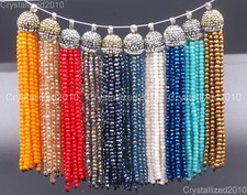 Colares pingentes de cristal tcheco com acabamento em borla apliques para fabricação de joias comprar usado  Enviando para Brazil