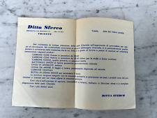 Vecchio volantino pubblicitari usato  Trieste