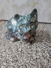 Vintage decoupage cat for sale  WORTHING