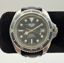 Vintage Masculino Heuer 200 Metros Relógio de Mergulhador Profissional 980.006 Fabricado na Suíça FUNCIONA!, usado comprar usado Vintage Masculino Heuer 200 Metros Relógio de Mergulhador Profissional 980.006 Fabricado na Suíça FUNCIONA!, usado comprar usado  Enviando para Brazil