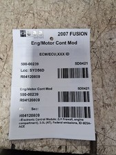 Motor computador/módulo ECU/ECM/PCM 2007 Fusion Sku#4120809 comprar usado  Enviando para Brazil