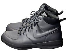 Botas de couro Nike Manoa resistentes para todas as condições climáticas 472780-002 cinza masculinas tamanho 8, usado comprar usado  Enviando para Brazil