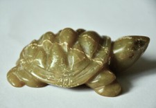 Schildkröte halbedelstein gr� gebraucht kaufen  Augsburg