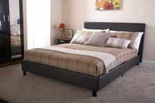 Brown faux leather for sale  BOLTON