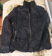 Leather bomber jacket for sale  GRANTHAM