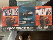 Caixas de cereais Wheaties Tiger Woods 2002 com bolas de golfe Nike fechadas comprar usado  Enviando para Brazil