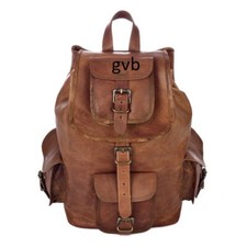 Hombre Natural Grano Cuero Genuino Mochila Moda Estilo Vintage Mochila Escolar, usado comprar usado Hombre Natural Grano Cuero Genuino Mochila Moda Estilo Vintage Mochila Escolar, usado comprar usado  Enviando para Brazil