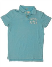 Camisa polo masculina gráfica muscular ABERCROMBIE & FITCH azul média algodão DW04 comprar usado  Enviando para Brazil