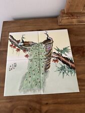 Ceramic tile peacock for sale  Edgerton