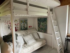Hochbett kinder weis gebraucht kaufen  Schönau