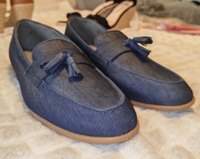Topman navy chambray for sale  LUTON