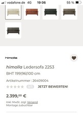 Himolla leder sofa gebraucht kaufen  Heidenheim an der Brenz